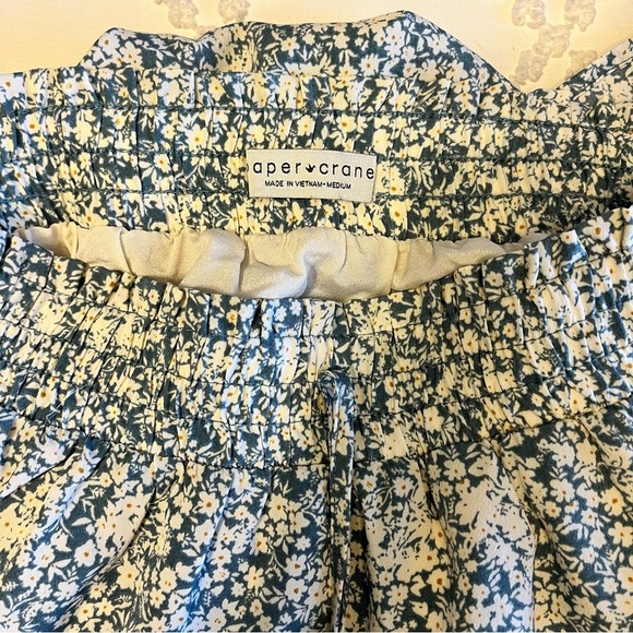 Paper Crane Floral Blue Skirt - Picture 2 of 4